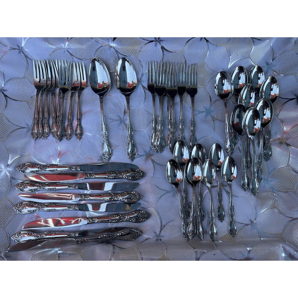 Oneida Profile Galveston Stainless Steel Flatware 41 pieces